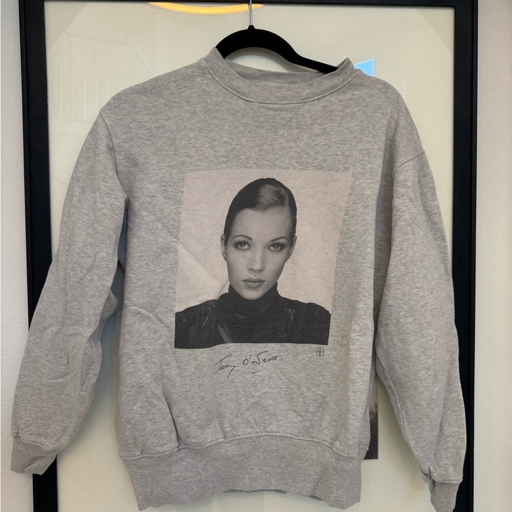 Anine Bing Gray Crew Neck Sweater